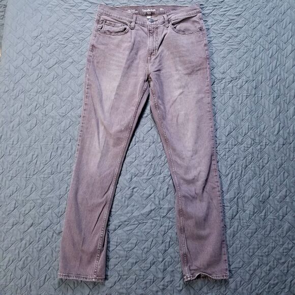 Goodfellow & Co Jeans Mens Size 34x32 Brown Slim Straight Dark Wash Denim - Picture 1 of 12